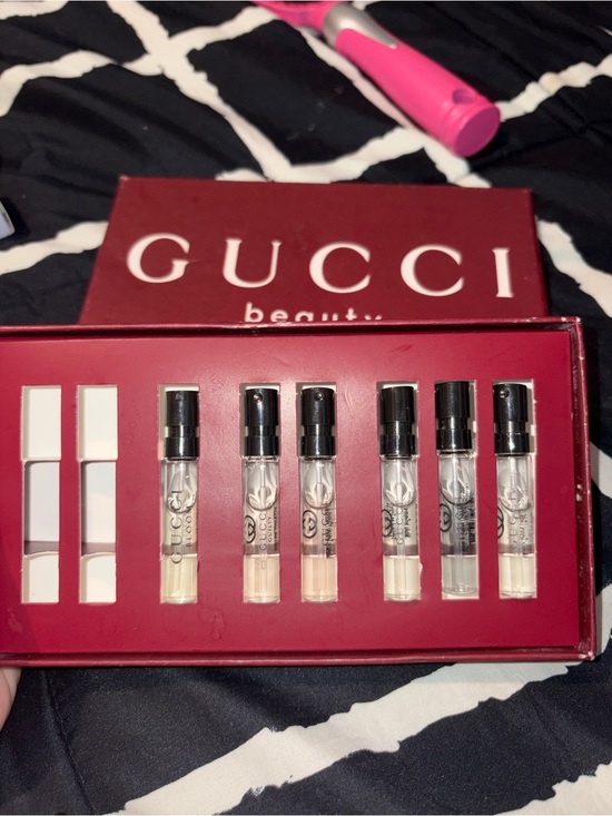 Gucci Other - Gucci Beauty Mini Vial Set - Red Box with Clear Vials